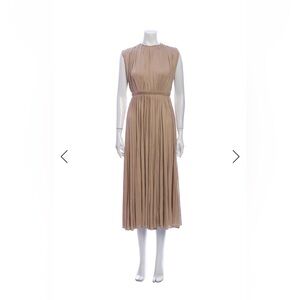 Valentino Pleated Silk Dress